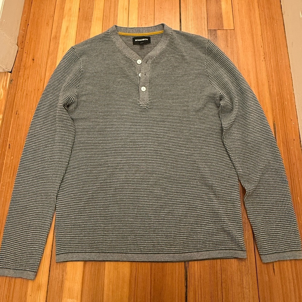 Bonobos Waffle Henley Shirt (S)